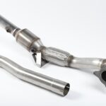 Milltek Cast Downpipe with HJS High Flow Sports Cat SSXAU204 Audi TT Mk2