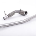 Milltek Large Bore Downpipe und Hi-Flow Sports Cat SSXAU381 Volkswagen Golf