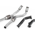 Milltek Large Bore Downpipes und Hi-Flow Sports Cats SSXAU554 Audi S7 Sportback
