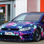 Cup Frontspoilerlippe mit Wing für VW Golf 7 R AU ab Bj. 2014-
